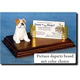 Bulldog (White) Business Card Holder