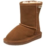 51qfWI38TqL. SL160  Bearpaw Emma 6.5 Shearling Boot (Little Kid/Big Kid),Hickory/Champagne,4 M US Big Kid