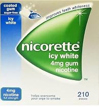 Nicorette Gum Icy White 4mg 210 Count Box (UK)