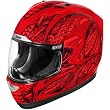 Icon Speedmetal Men's Alliance Sports Bike Motorcycle Helmet - Red