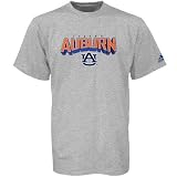 adidas Auburn Tigers Ash Book Smart T-shirt
