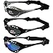 Three Pair Birdz Seahawk Polarized Sunglasses Floating Jet Ski Goggles Sport Kite-Boarding, Surfing, Kayaking, Two Smoke, One Blue Mirror Lens