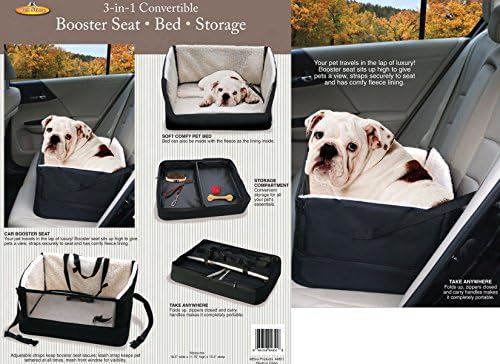 3 IN 1 CONVERTIBLE PET BOOSTER SEAT/BED AND STORAGE CARRIER