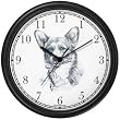 Corgi Pembroke Welsh Dog (MS) Wall Clock by WatchBuddy Timepieces (Slate Blue Frame)