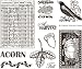 Fall & Harvest ATC Cling Mounted Red Rubber Stamp Set by Cornish Heritage Farms