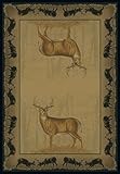 Believe Deer Lodge Novelty Rug Size: 7'10
