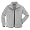 TAIGA Fleece Jacket-300 - Men's Polartec-300 Fleece Jacket, Light Grey, MADE IN CANADA, Large (chest: 42