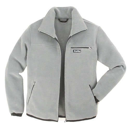 TAIGA Fleece Jacket-300 - Men's Polartec®-300 Fleece Jacket, Light Grey, MADE IN CANADA