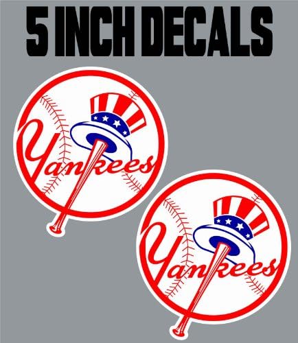 5" New York Yankees Wall Decal Art Truck Window MLB Baseball