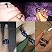 JunXin® European Style Purple Amethyst Two Pieces Black Couple Rings for Women Mens(Women Sz5-10,Men Sz5-12)