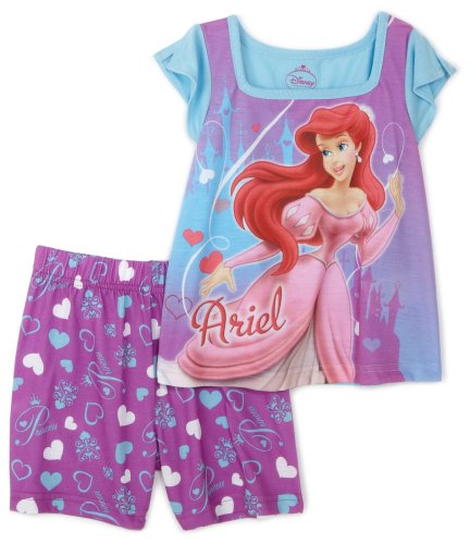 Disney Princesses Pajama Set, 2 Piece, Purple