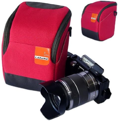 First2savvv high quality anti-shock red Nylon camera case bag for LEICA X2 EDITION PAUL SMITH
