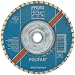 PFERD Polifan SGP CO-COOL Abrasive Flap Disc, Type 27, Threaded Hole, Phenolic Resin Backing, Zirconia Alumina