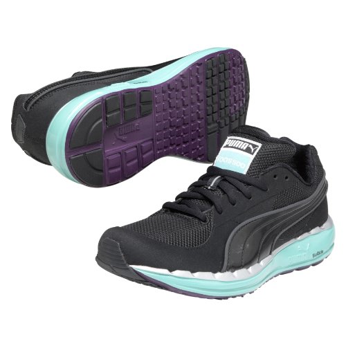 PUMA Laufschuhe Neutral Faas 500 Wn's black aqua/green gloxinia (Größe: 38)