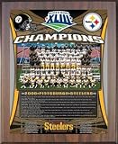 2008 Pittsburgh Steelers Super Bowl Championship Team Photo Plaque (you choose color & size)