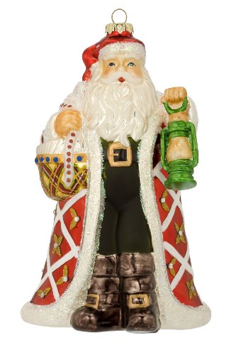Waterford Â® Holiday Heirlooms Santa with Lantern, Annual Dated Santa Ornament 2010, 6.5 Inches