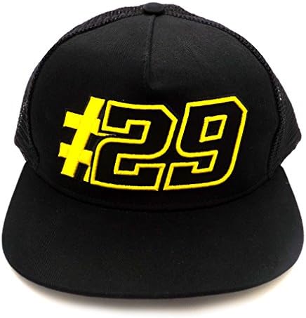 Andrea Iannone 29 Moto GP Trucker Flat Peak Cap Black Official 2016