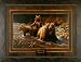 The Bathers Paco Young 42x32 Gallery Quality Framed Art Print Grizzly Bear Cubs Wildlife Picture