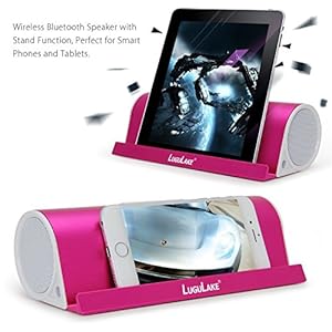 Great buy for  LuguLake II Charge 10Watt Wireless tooth Speaker Built-in 4000mAh External Battery Pack w/Alumium Stand for Iphone 6