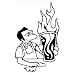 The Simpsons - Flaming Moe Cutout Decal
