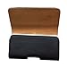 Luxmo LU4HBK Horizontal Leather Pouch Belt Clip Holster Carrying Case for Apple iPhone 5