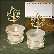 Placecard Holders Autumn Candle Wedding Favors