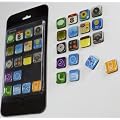 18 Apps Magnete f�r K�hlschrank / Magnettafel f�r Notizen, Kinokarten, Fotos - App Magnets
