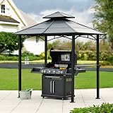 Outdoor Patio Sunjoy Hardtop Grill Gazebo