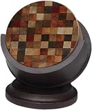 Thirstystone 'Contemporary Mosaic' Sandstone Drink Coaster Set with a Walnut Holder Included