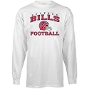 Reebok Buffalo Bills White Stacked Helmet Long Sleeve T-shirt