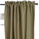 52-Inch by 63-Inch Hopsack Thermal Backed Black Out Pole Top Panel, Olive by 