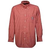 Colony Sportswear Ohio State Buckeyes Scarlet Gridiron Check Dress Shirt