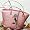 www.strandtaschen.com - Shopper Basttasche Damentasche Strohtasche ROSA-PINK