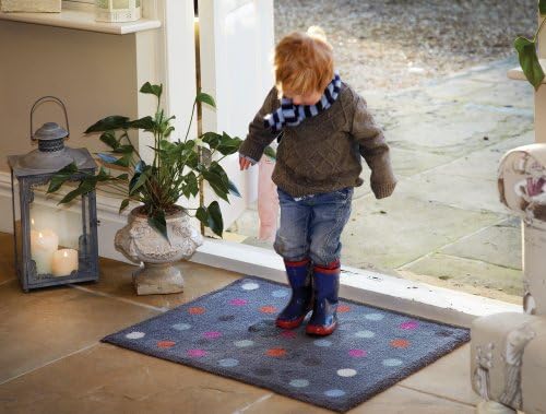 Hug Rug Dirt Trapper Washable Door Mat approx 25" x 33" - Grey Spot 12