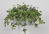 House of Silk Flowers Artificial Variegated English Ivy Ledge Plant Zinc Cont. 33
