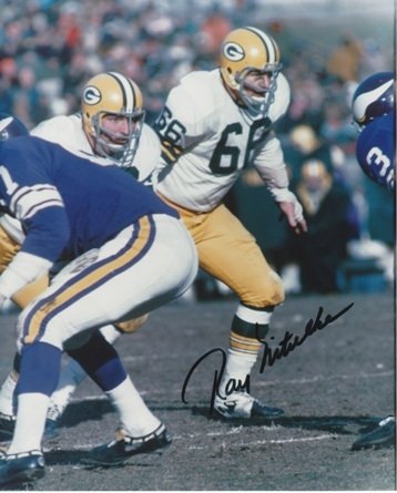 Ray Nitschke Autographed/Hand Signed Green Bay Packers 8x10 Photo - Deceased Hall of Famer