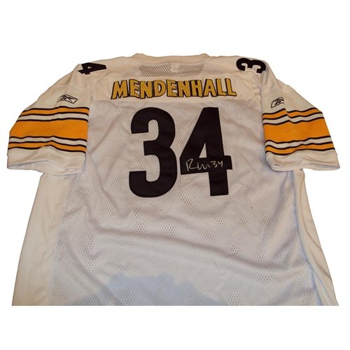 Rashard Mendenhall Autographed Pittsburgh Steelers (White #34) EQT Jersey