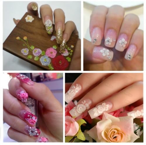 12 Colors A Set 3D Drawing UV Gel Nail Art Tips Decoration
