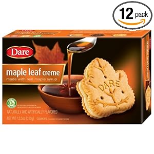 Dare Cookies, Maple Leaf Creme, 12.3-Ounce Packages (Pack of 12) Dare Cookies, Maple Leaf Creme, 12.3-Ounce Packages (Pack of 12)