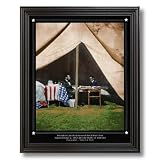 Civil War Abraham Lincoln B/W Photo Portrait Home Decor Wall Picture Black Framed Art Print