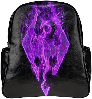 Seallm Unisex Skyrim The Elder Scrolls Dragon Logo Black Multi Pocket Backpack