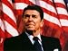 President Ronald Reagan (American Flag) Art Poster Print - 13" X 19"