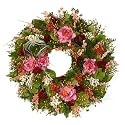 22" Sanibel Rose Preserved Floral Wreath