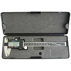 8 DIGITAL CALIPER w Extra-Large LCD Screen Instantly Converts SAE&METRIC Stainless Steel by 