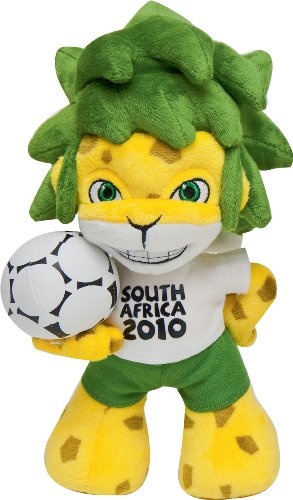 FIFA 2010 - JOY TOY 101001 "Zakumi", Maskottchen der FIFA Fussball-Weltmeisterschaft 2010 in Pl&uuml;sch 22 cm