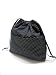 TESAGE Yukiko Sato New York D2 Mod CharcoChino Dots Black Polka Dots, Drawstring Purse Insert Organi