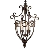 Checkolite Fiore Small 4 Light Chandelier Aged Copper