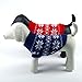 PanDaDa Puppy Pet Dog Snowflake Knit Sweater Clothes Coat Outwear Apparel Blue XX-Small