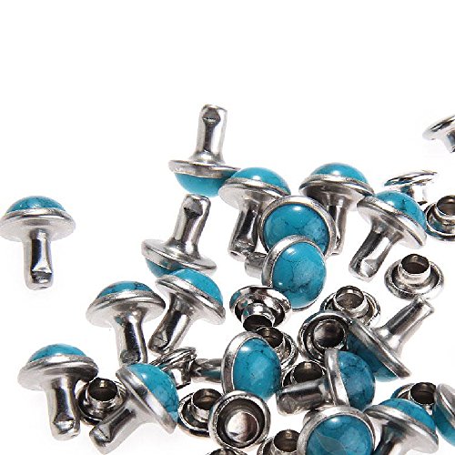 8MM Blue Turquoise Rivets Rapid Rivets Studs DIY Leather Craft