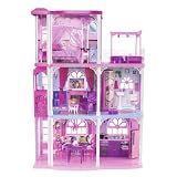 Barbie 3 Story Dream Town House 55+ Pieces w Lights, Sounds, Furniture & More